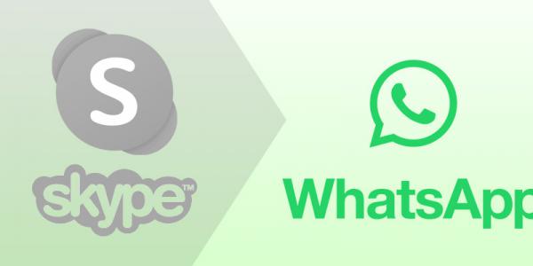 Skype helyett WhatsApp a chat modulban