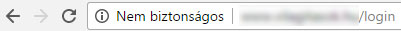 HTTPS figyelmeztetés Google Chromeban