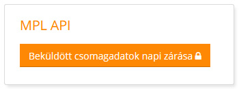 MPL API napi zárás