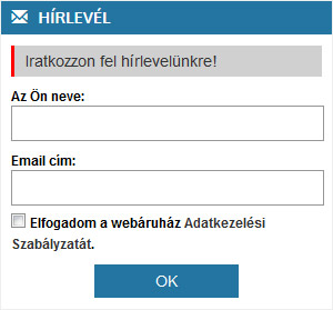 Hírlevél feliratkozás modul
